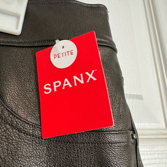 NEW With Tags SPANX Leather Like Skinny Noir Size Large - Picture 4 of 8